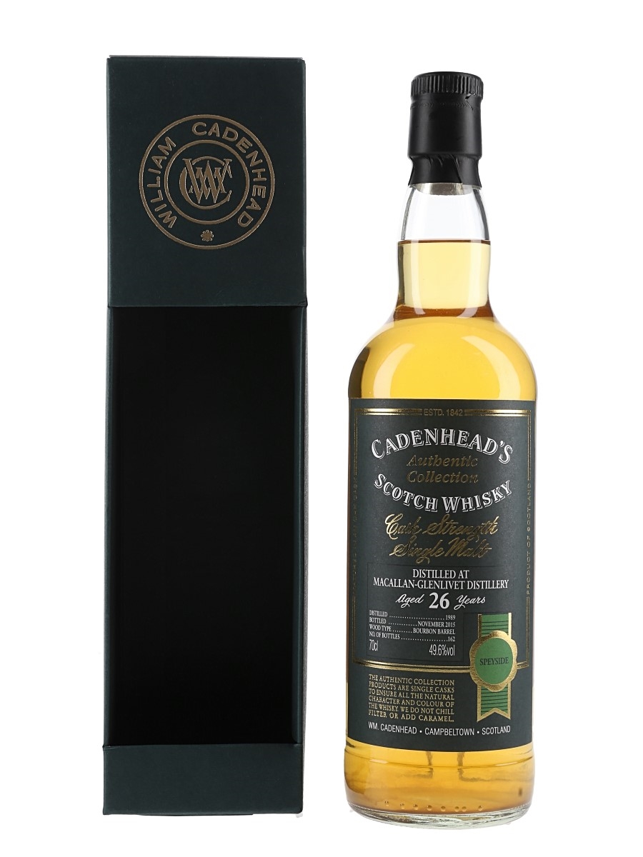 Macallan Glenlivet 1989 26 Year Old - Lot 138058 - Buy/Sell