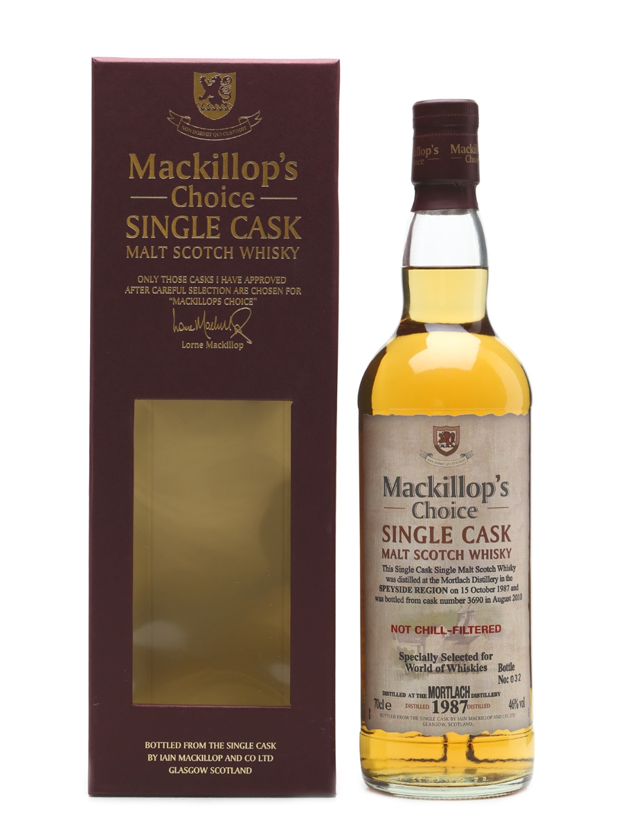 Mortlach 1987 Mackillop's Choice - World Of Whiskies 70cl
