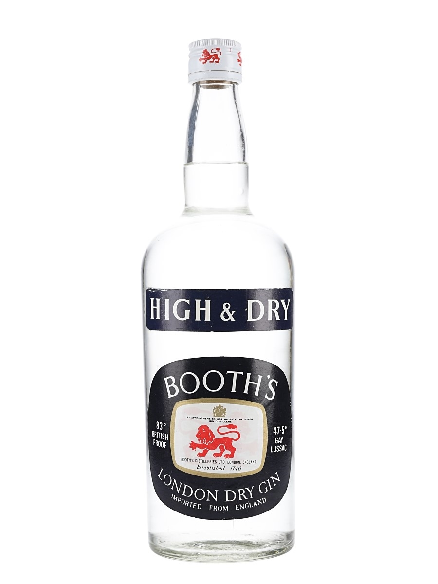 Booth's High & Dry Bottled 1970s 100cl / 47.5%