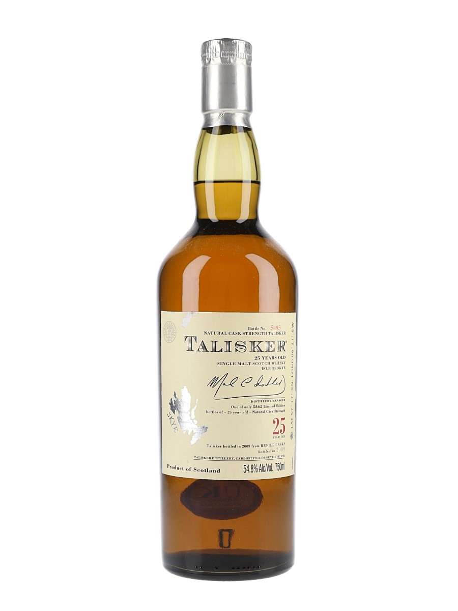 Talisker 25 Year Old Bottled 2009 - Cask Strength 75cl / 54.8%