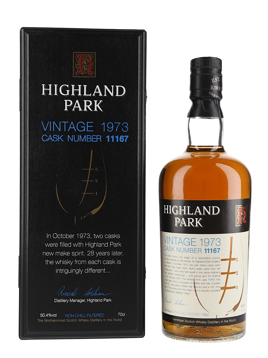 Highland Park 1973 28 Year Old Sherry Cask No. 11167  70cl / 50.4%