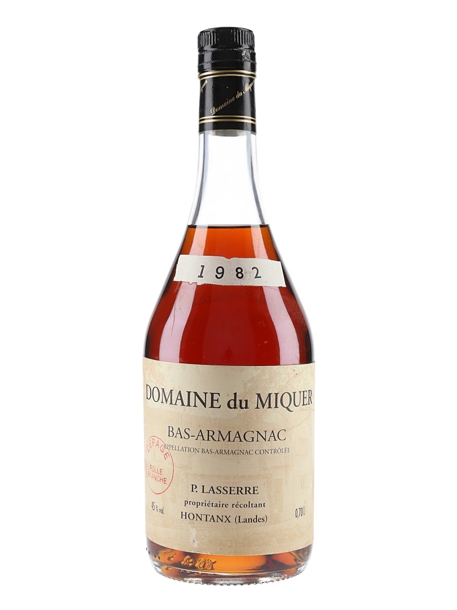Domaine Du Miquer 1982 Bas Armagnac Bottled 1990s 70cl / 45%