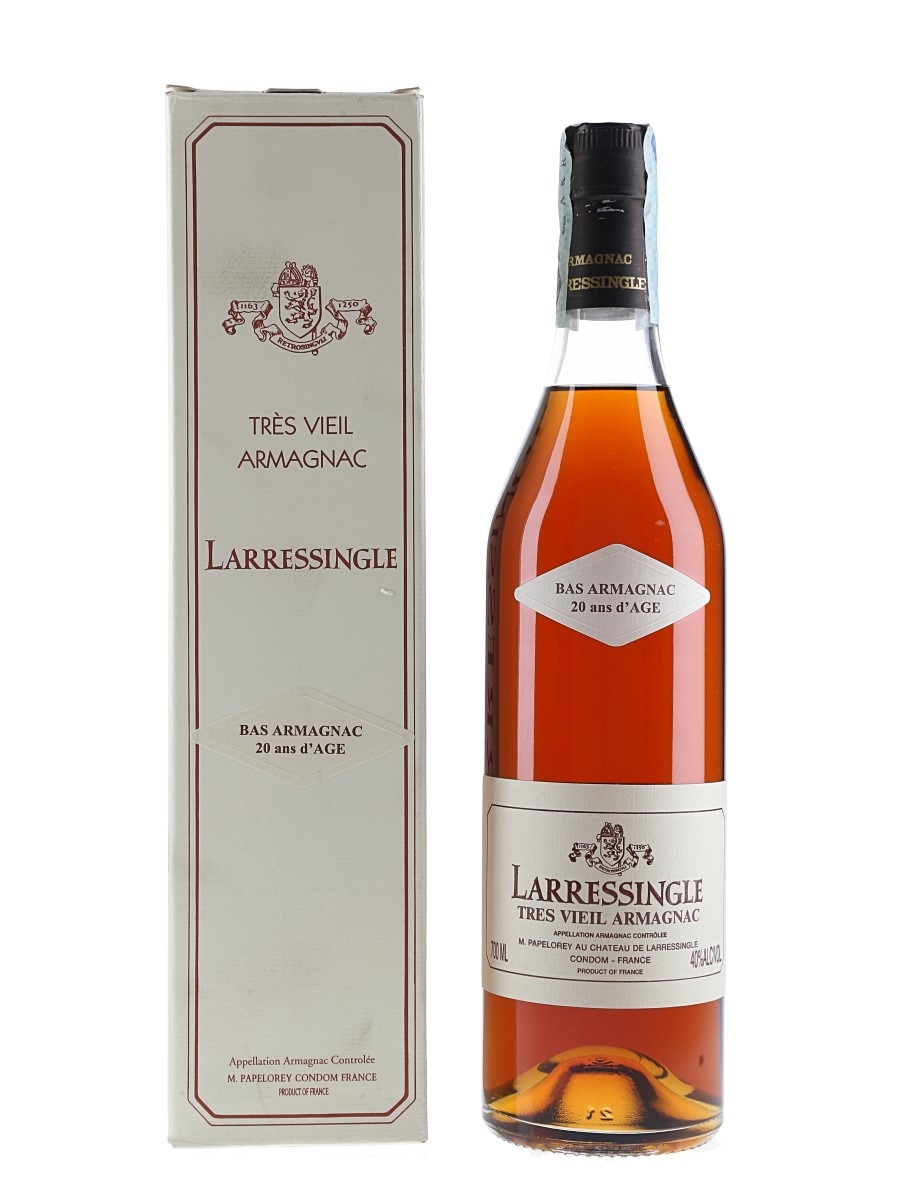 Larressingle Tres Vieil 20 Year Old Bas Armagnac  70cl / 40%
