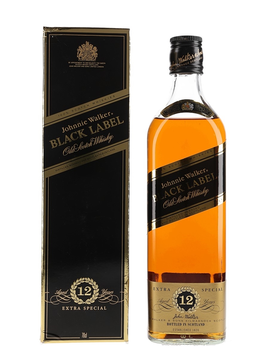 Johnnie Walker Black Label 12 Year Old Bottled 1980s 70cl / 40%