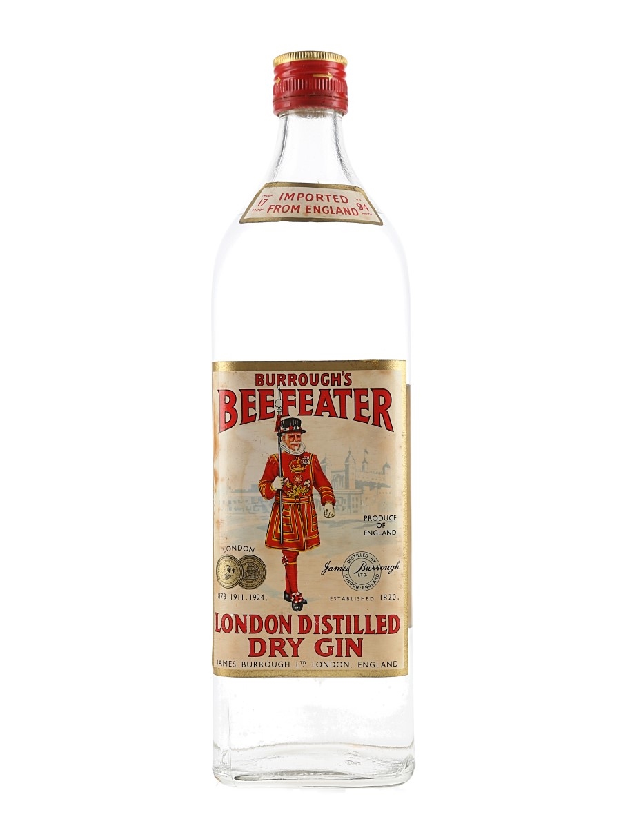 Beefeater London Distilled Dry Gin Bottled 1970s 100cl / 47.4%