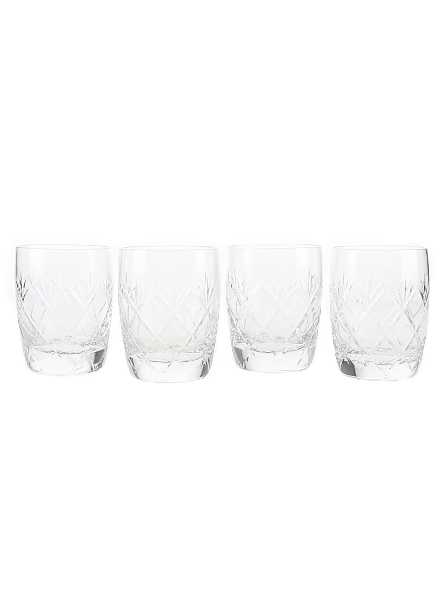 Unbranded Cut Whisky Glasses  4 x 8cm Tall