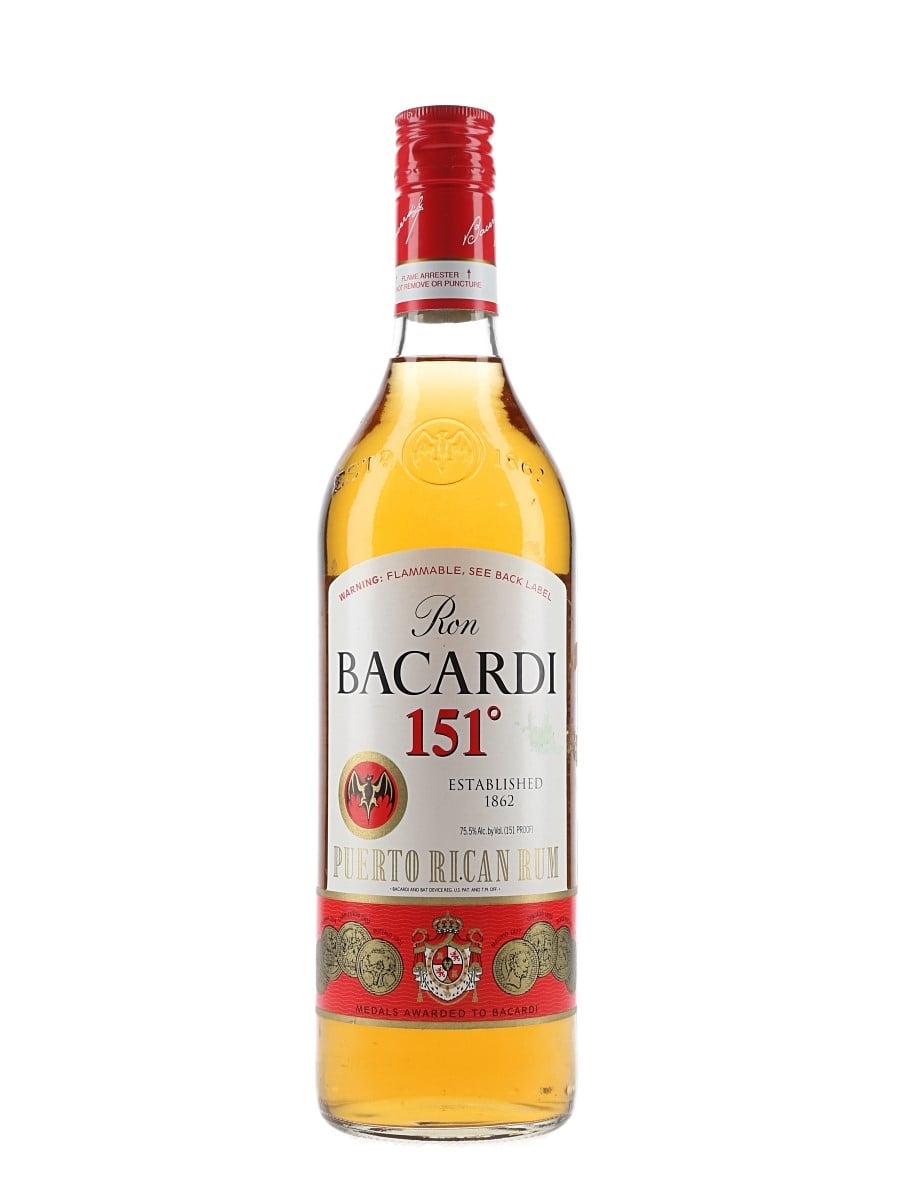 Bacardi 0 | Rum - Wines r⁄rum バカルディ151 : Flask 1980s 1L