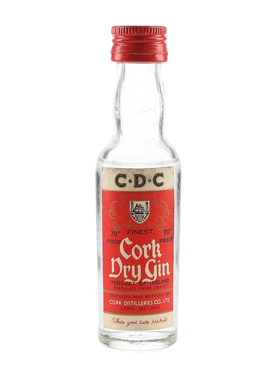 Cork Dry Gin Bottled 1970s 7.1cl / 40%