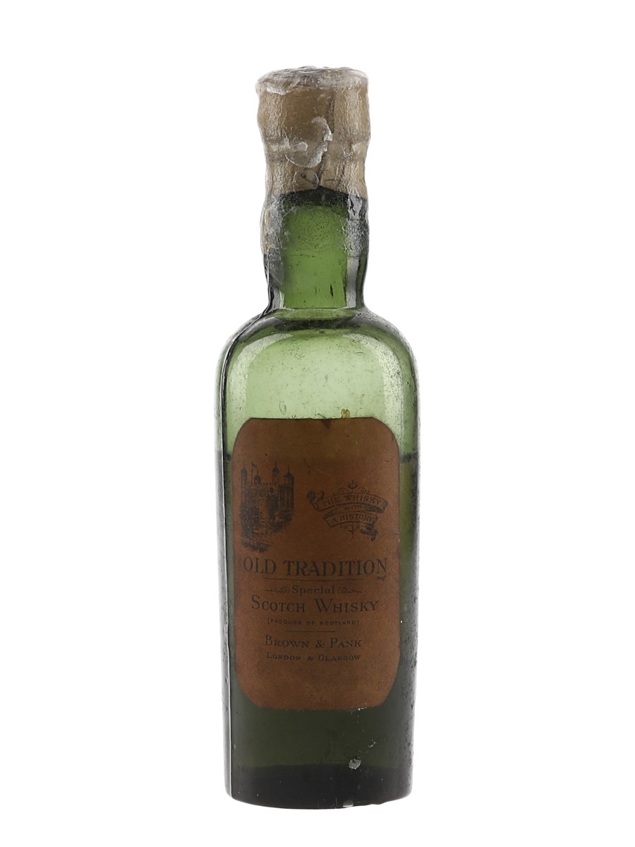 Brown & Pank Old Tradition Special Bottled 1940s 5cl