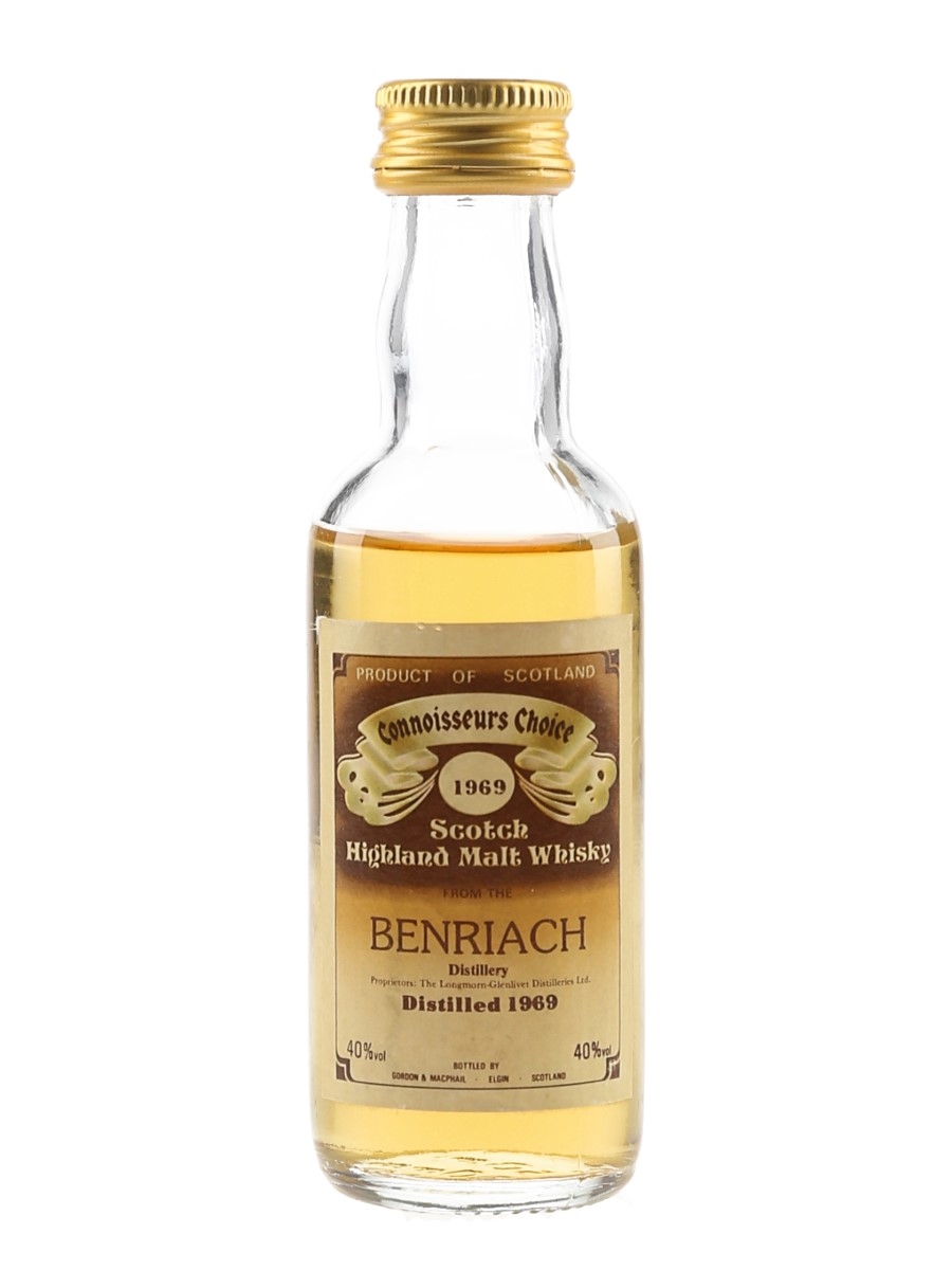 Benriach 1969 Connoisseurs Choice Bottled 1980s - Gordon & MacPhail 5cl / 40%