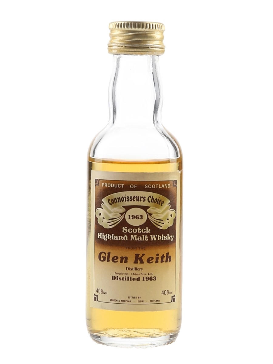 Glen Keith 1963 Connoisseurs Choice Bottled 1980s - Gordon & MacPhail 5cl / 40%