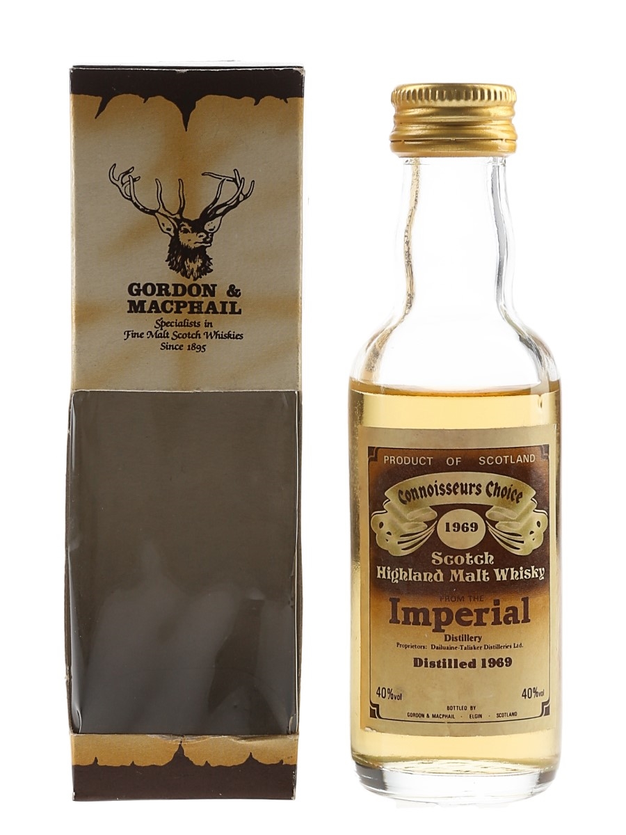 Imperial 1969 Connoisseurs Choice Bottled 1980s - Gordon & MacPhail 5cl / 40%