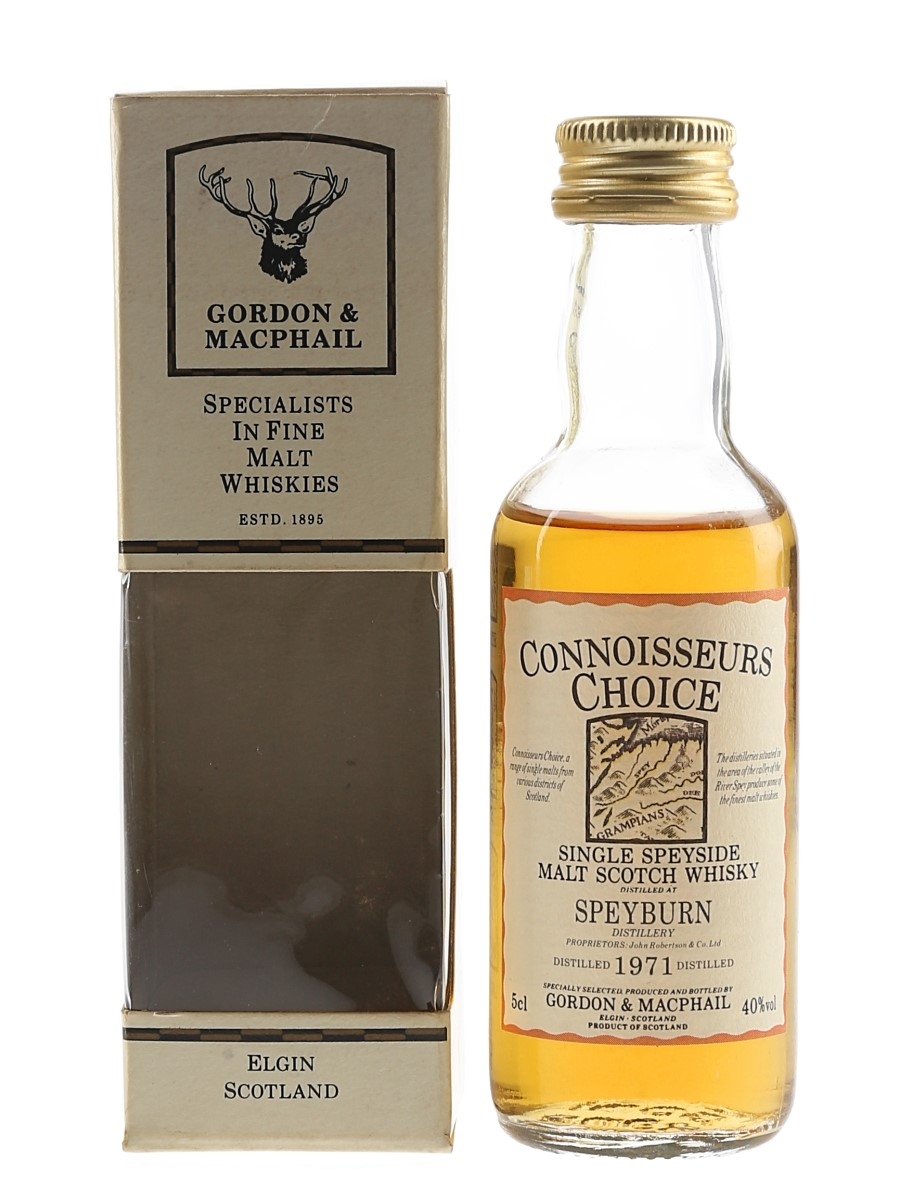 Speyburn 1971 Connoisseurs Choice Bottled 2000s - Gordon & MacPhail 5cl / 40%