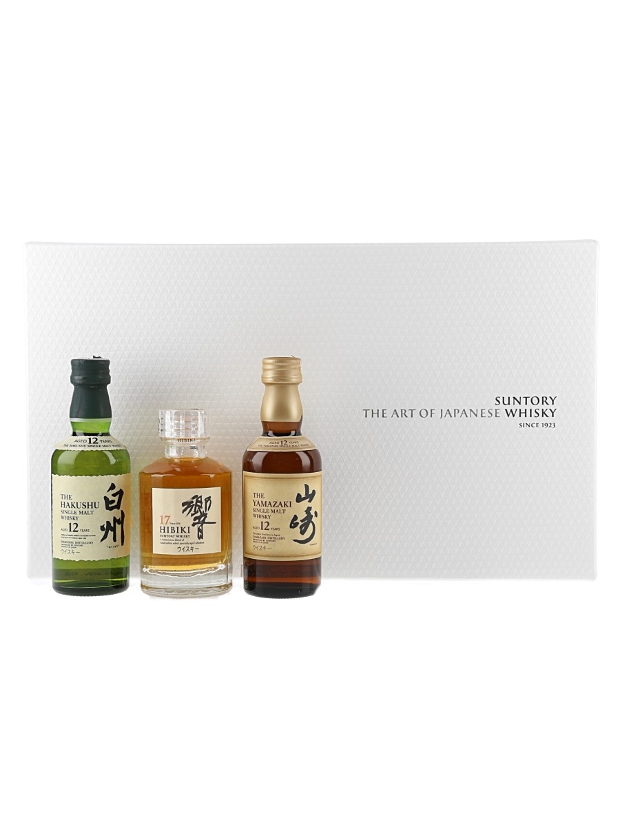 Suntory The Art of Japanese Whisky Gift Set  3 x 5cl / 43%