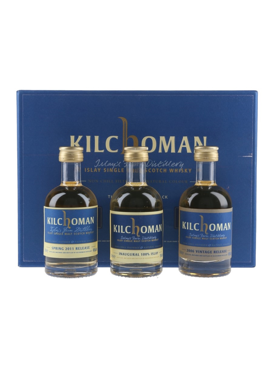 Kilchoman The Connoisseurs Pack Spring 2011, 100% Islay, 2006 Vintage 3 x 5cl