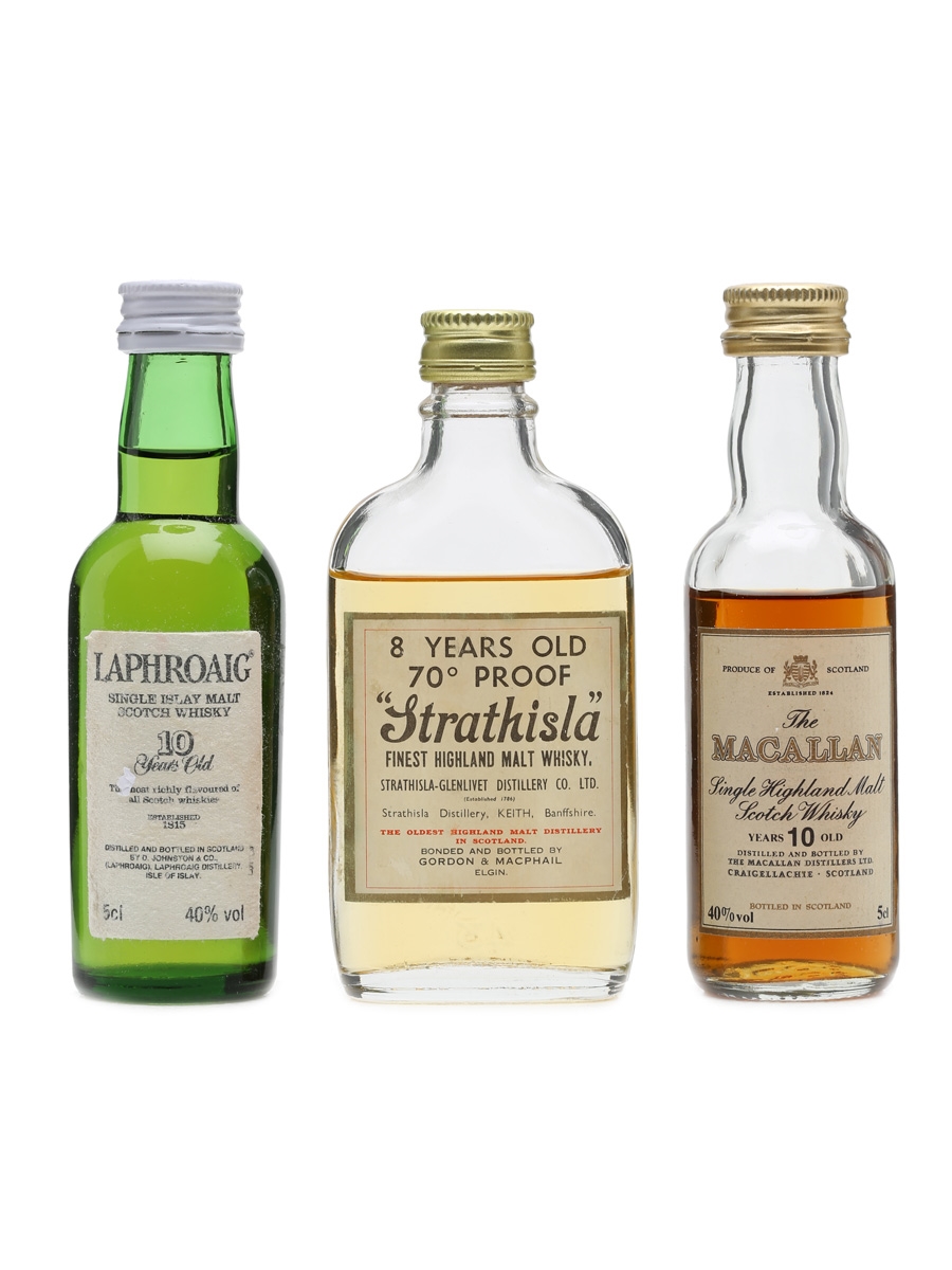 3 x Single Malt Scotch Whisky Miniature 