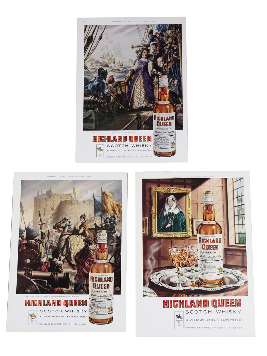 Highland Queen 1960s Advertising Prints 3 x 36cm x 26cm