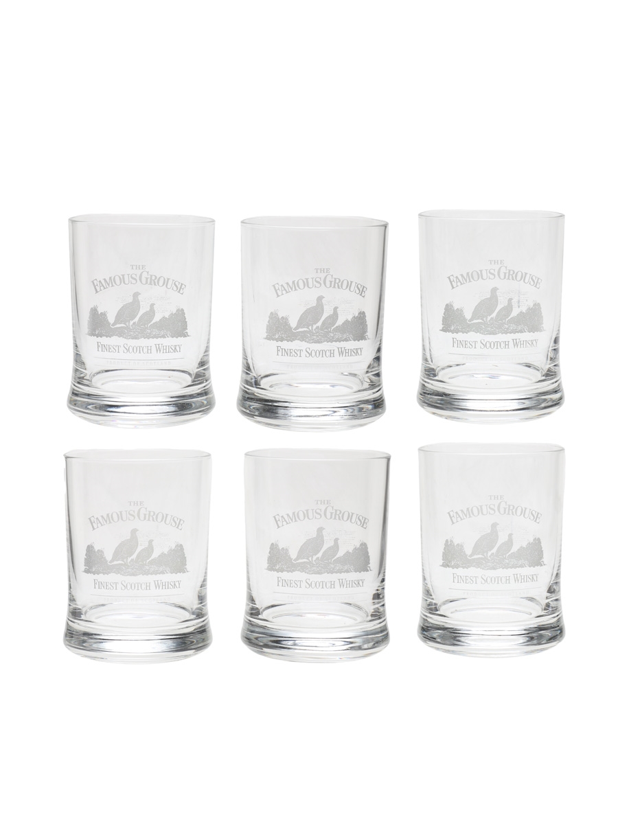 Famous Grouse Whisky Tumblers  9.5cm Tall