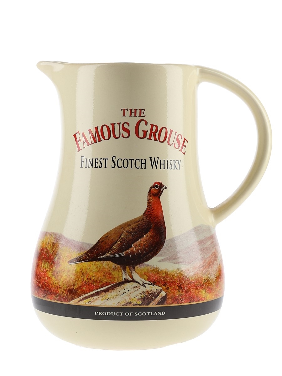 The Famous Grouse Large Ceramic Water Jug 18cm tall