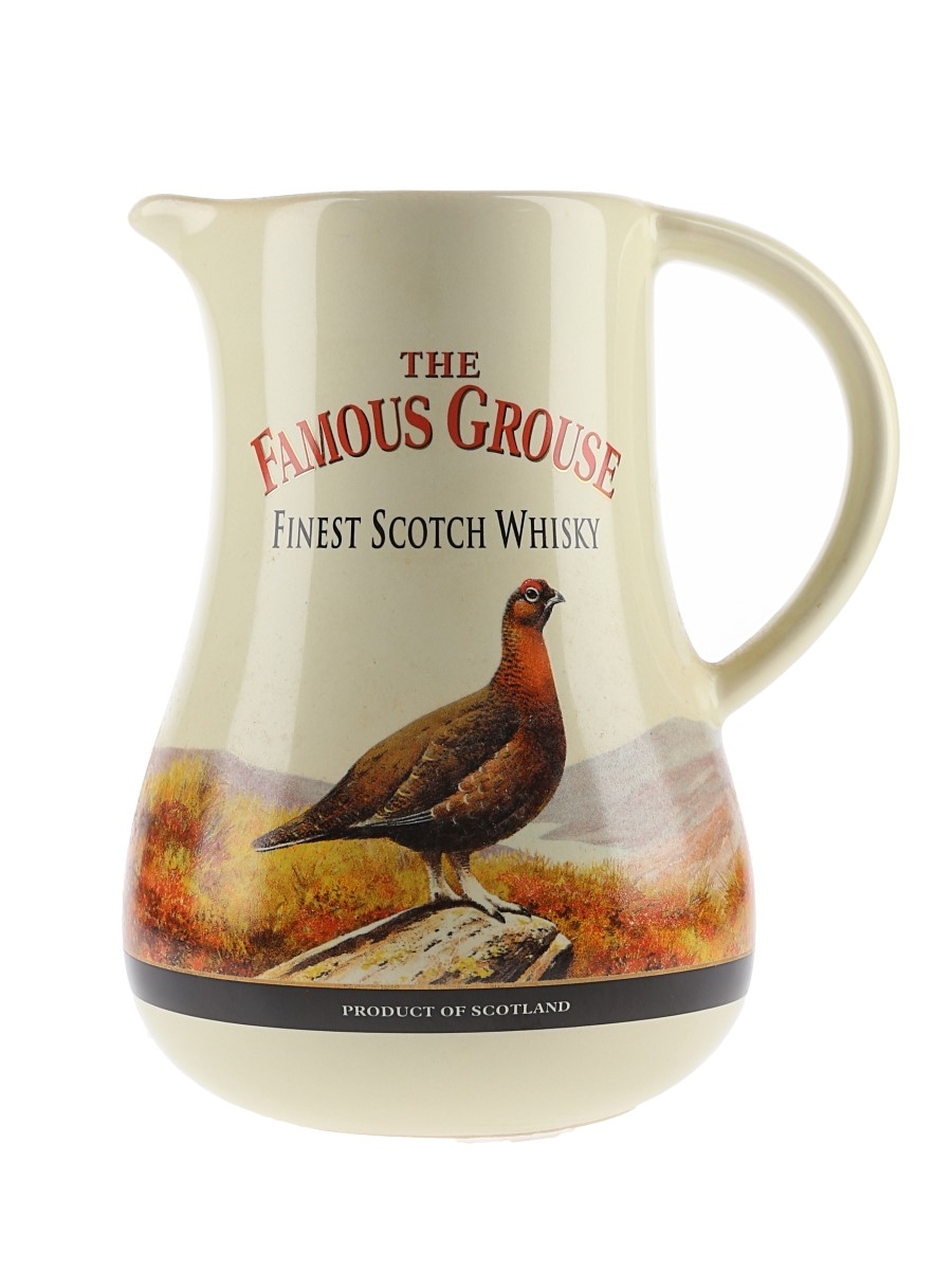 The Famous Grouse Large Ceramic Water Jug 18cm tall