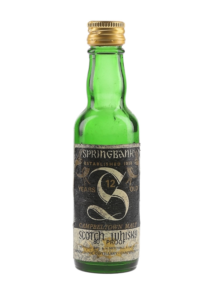 Springbank 12 Year Old Bottled 1970s 5cl / 45.7%