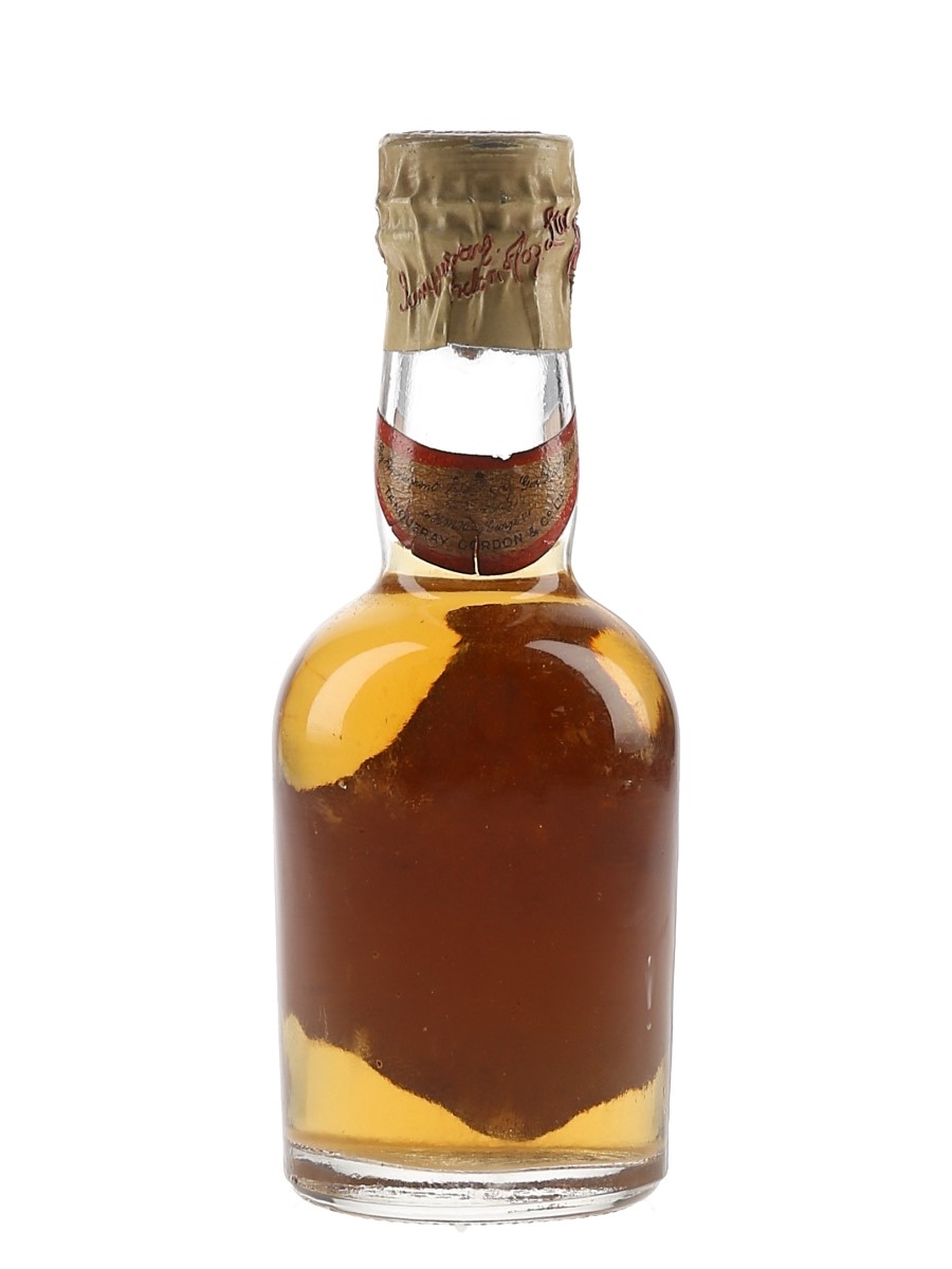 Gordon's Orange Gin Spring Cap Bottled 1940s-1950s 5cl