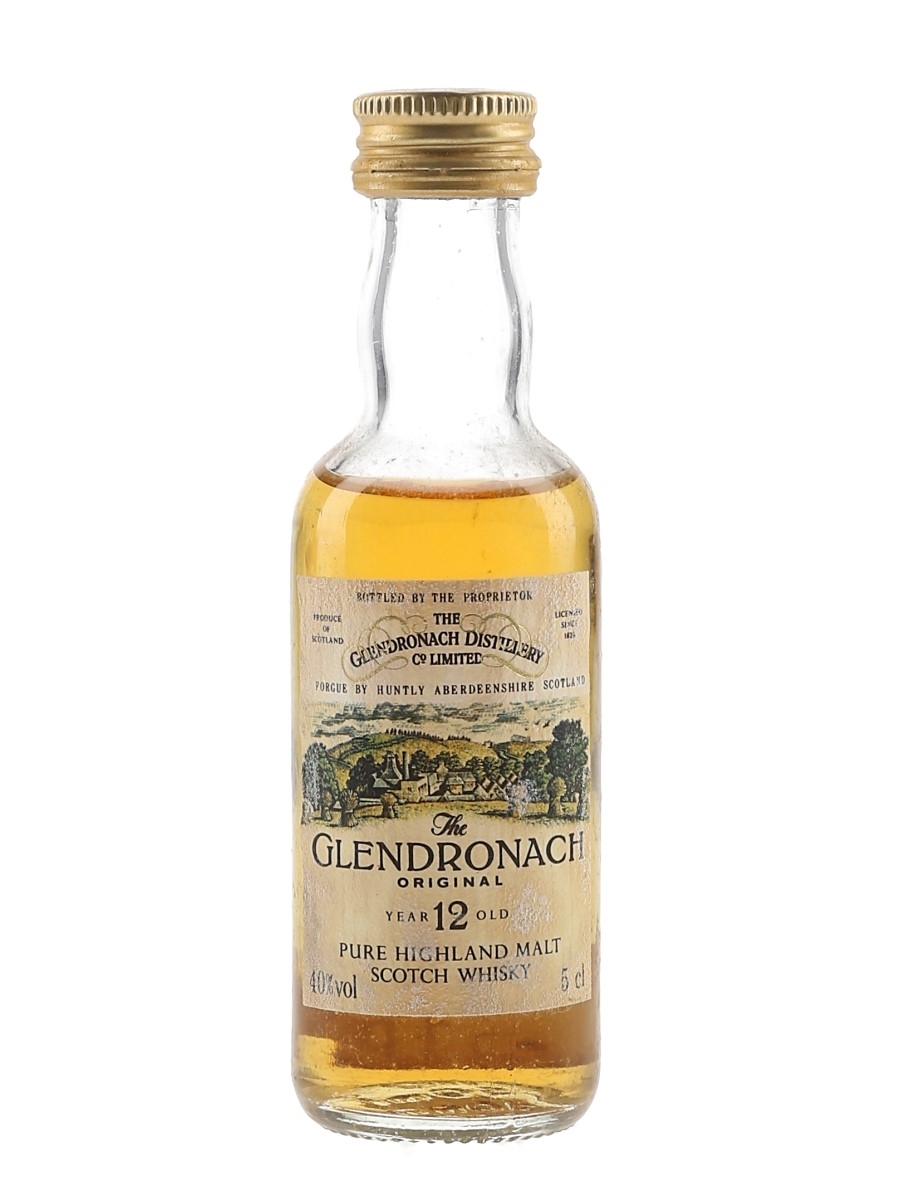Glendronach 12 Year Old Original Bottled 1980s 5cl / 40%