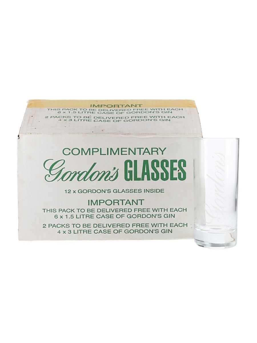 Gordon's Highball Glass's  12 x 14cm Tall