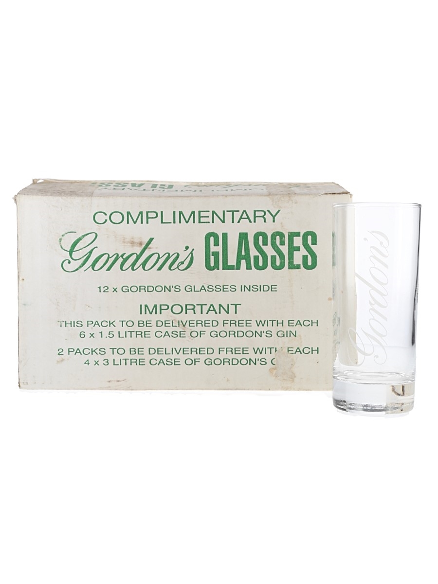 Gordon's Highball Glass's  12 x 14cm Tall