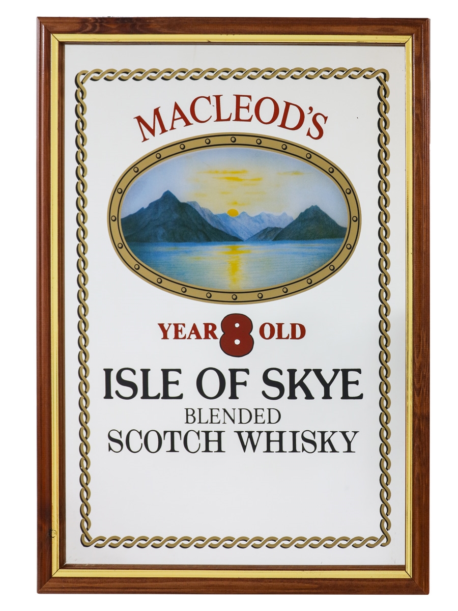 Macleod's 8 Year Old Isle Of Skye Blended Scotch Whisky Mirror  55cm x 41cm