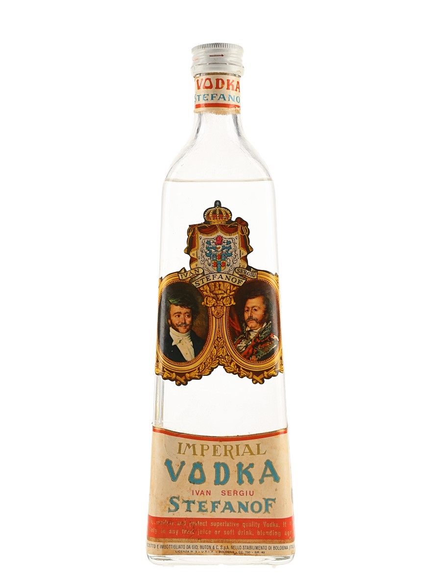Stefanof Imperial Vodka Bottled 1980s - Buton, Italy 75cl / 40%