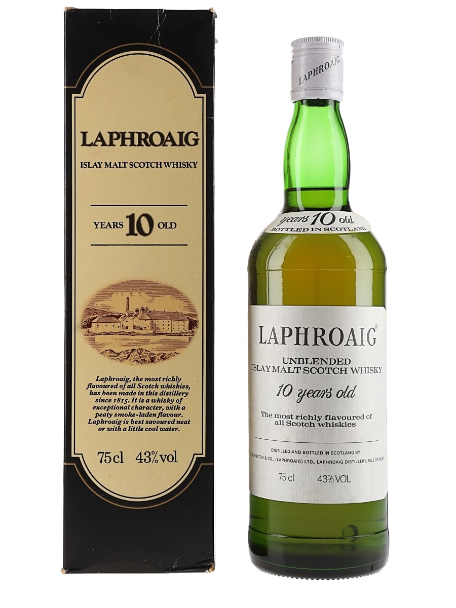 Laphroaig 10 Year Old Bottled 1980s 75cl / 43%