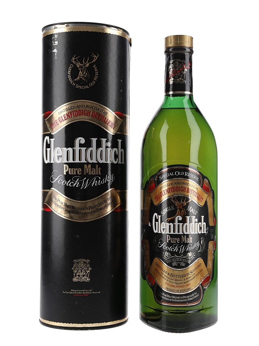 Glenfiddich Pure Malt Bottled 1980s 100cl / 43%