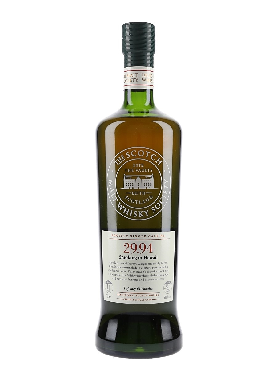 SMWS 29.94 Smoking In Hawaii Laphroaig 11 Year Old 70cl / 58.8%