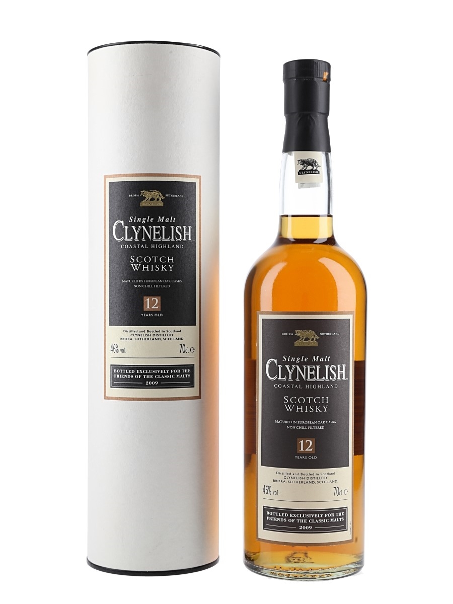 Clynelish 12 Year Old Bottled 2009 - Friends of Classic Malts 70cl / 46%