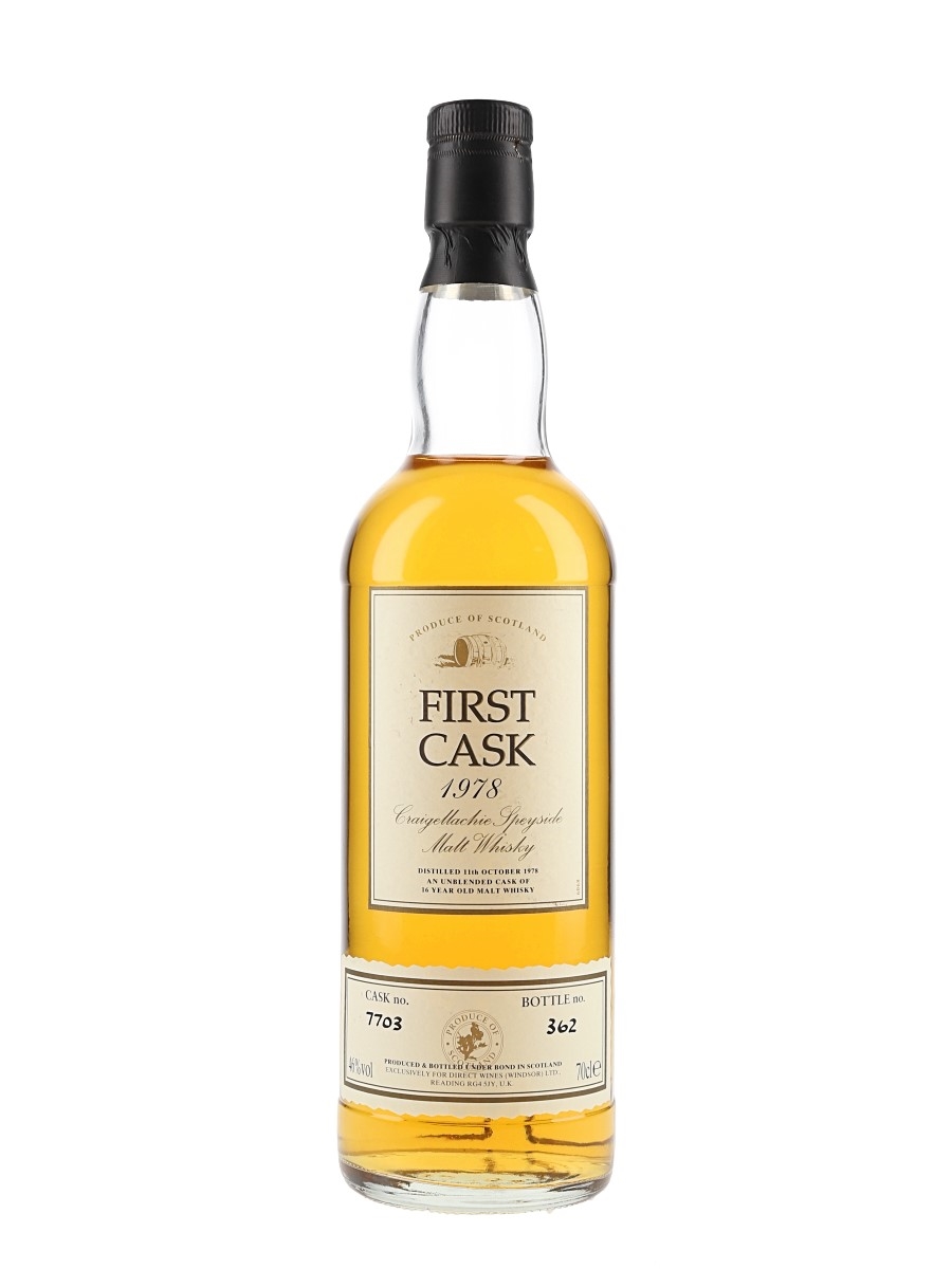 Craigellachie 1978 16 Year Old First Cask 70cl / 46%