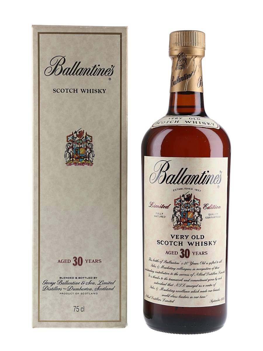 Ballantine's 30 Year Old Bottled 1995 - Allied Distillers 75cl / 43%