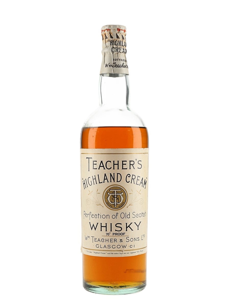 Teacher's Highland Cream Bottled 1940s 75cl / 40%