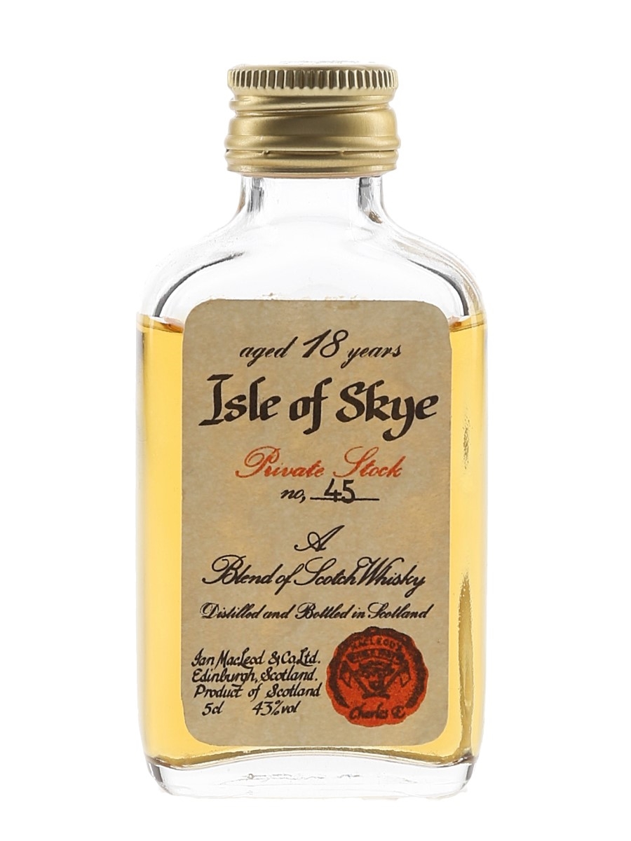 Macleod's Isle Of Skye 18 Year Old Private Stock No.45 5cl / 43%