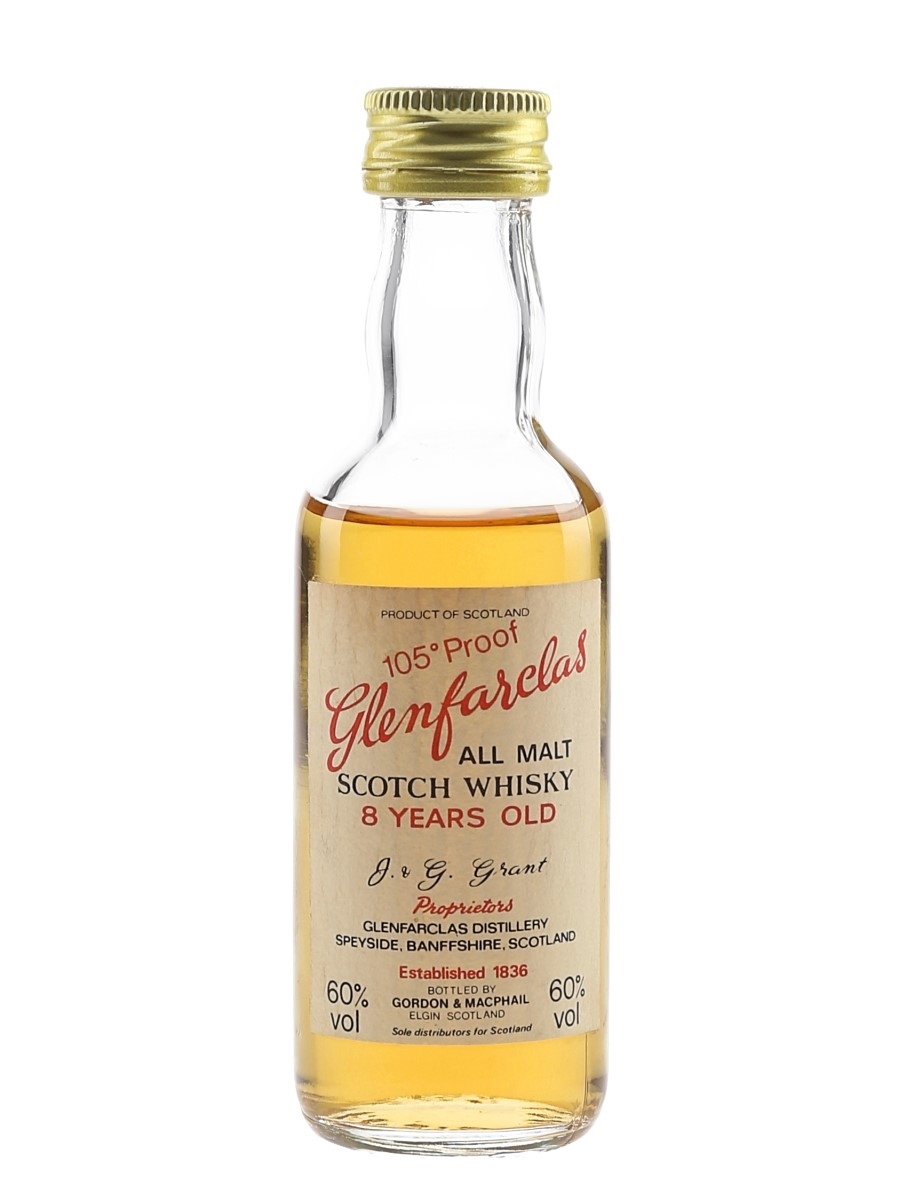 Glenfarclas 8 Year Old 105 Proof Bottled 1970s-1980s 5cl / 60%