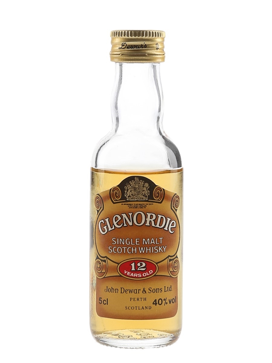 Glenordie 12 Year Old Bottled 1980s 5cl / 40%