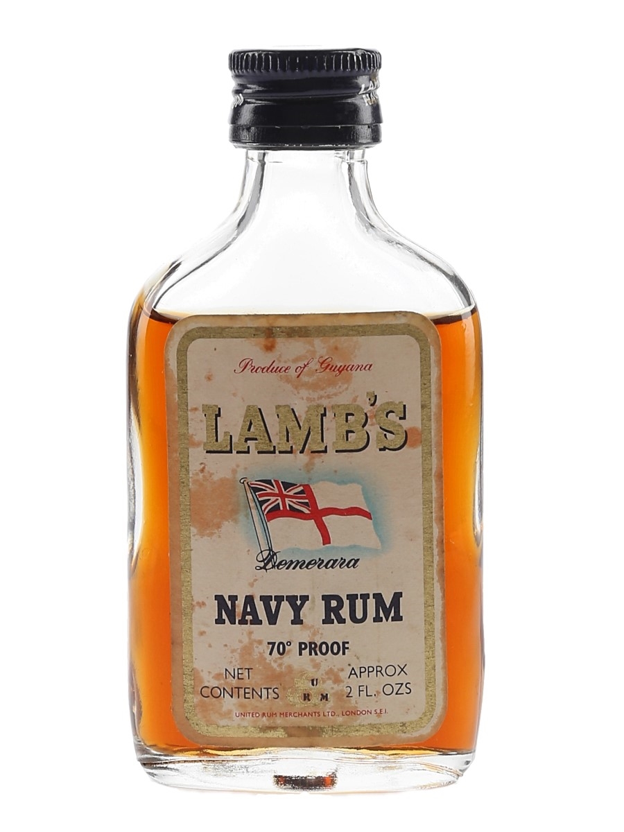 Lamb's Demerara Navy Rum Bottled 1970s 5.6cl / 40%