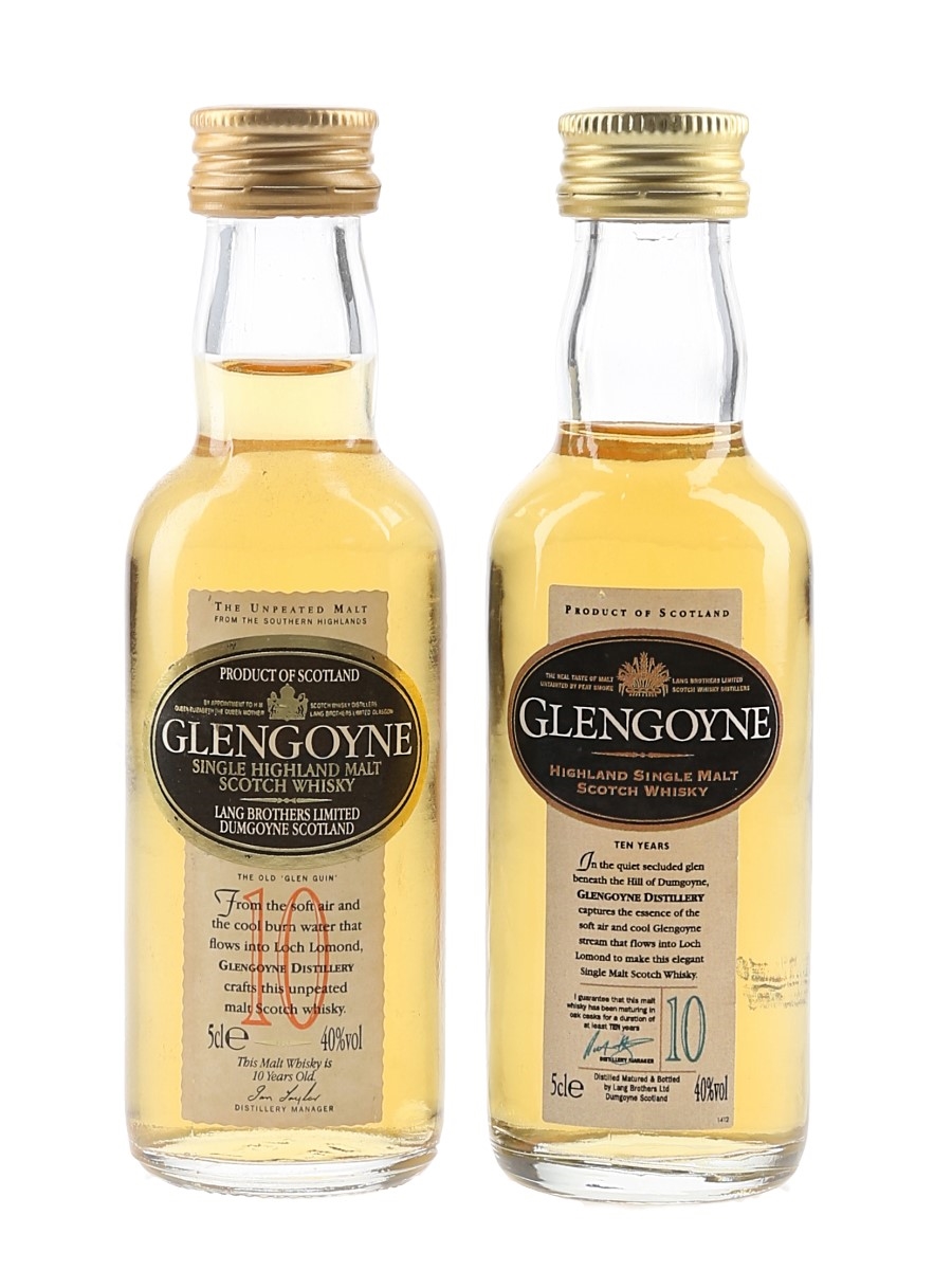 Glengoyne 10 Year Old Bottled 2000s 2 x 5cl / 40%