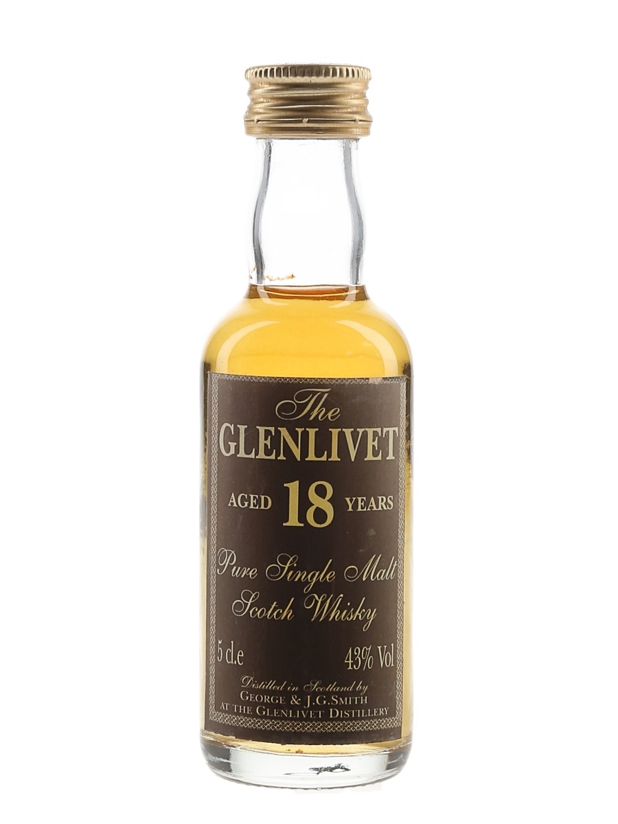 Glenlivet 18 Year Old Bottled 1990s 5cl / 43%