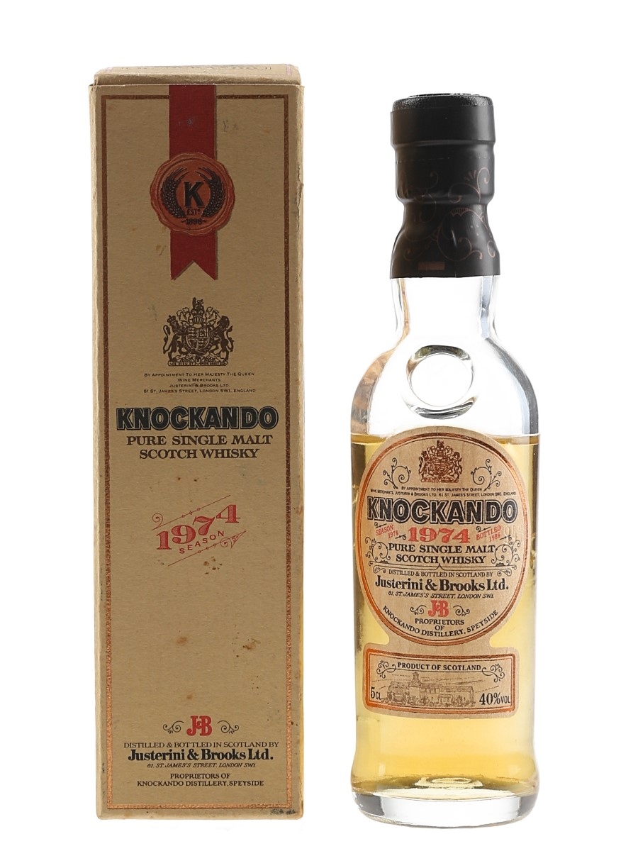 Knockando 1974 Bottled 1986 - Justerini & Brooks 5cl / 40%