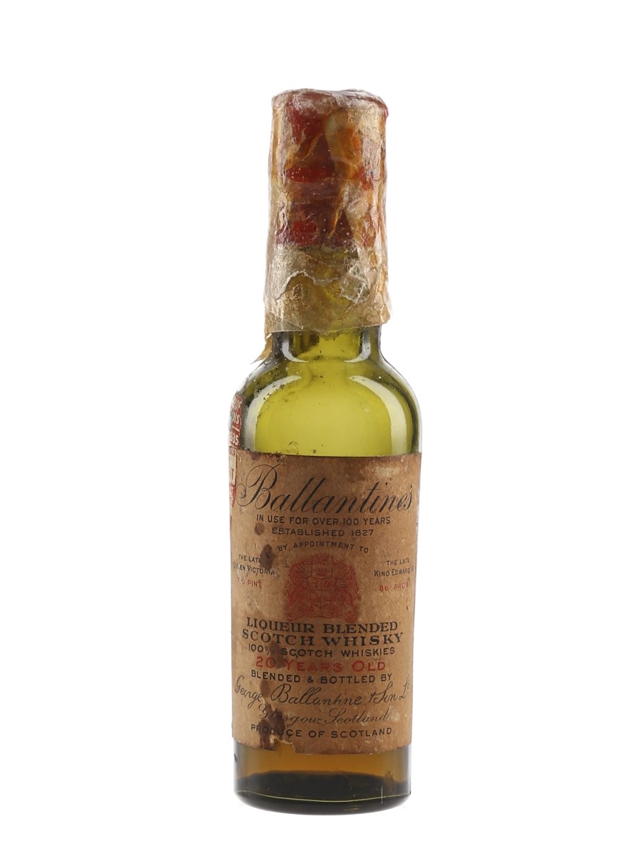 Ballantine's 20 Year Old Bottled 1930s 4.7cl / 43%