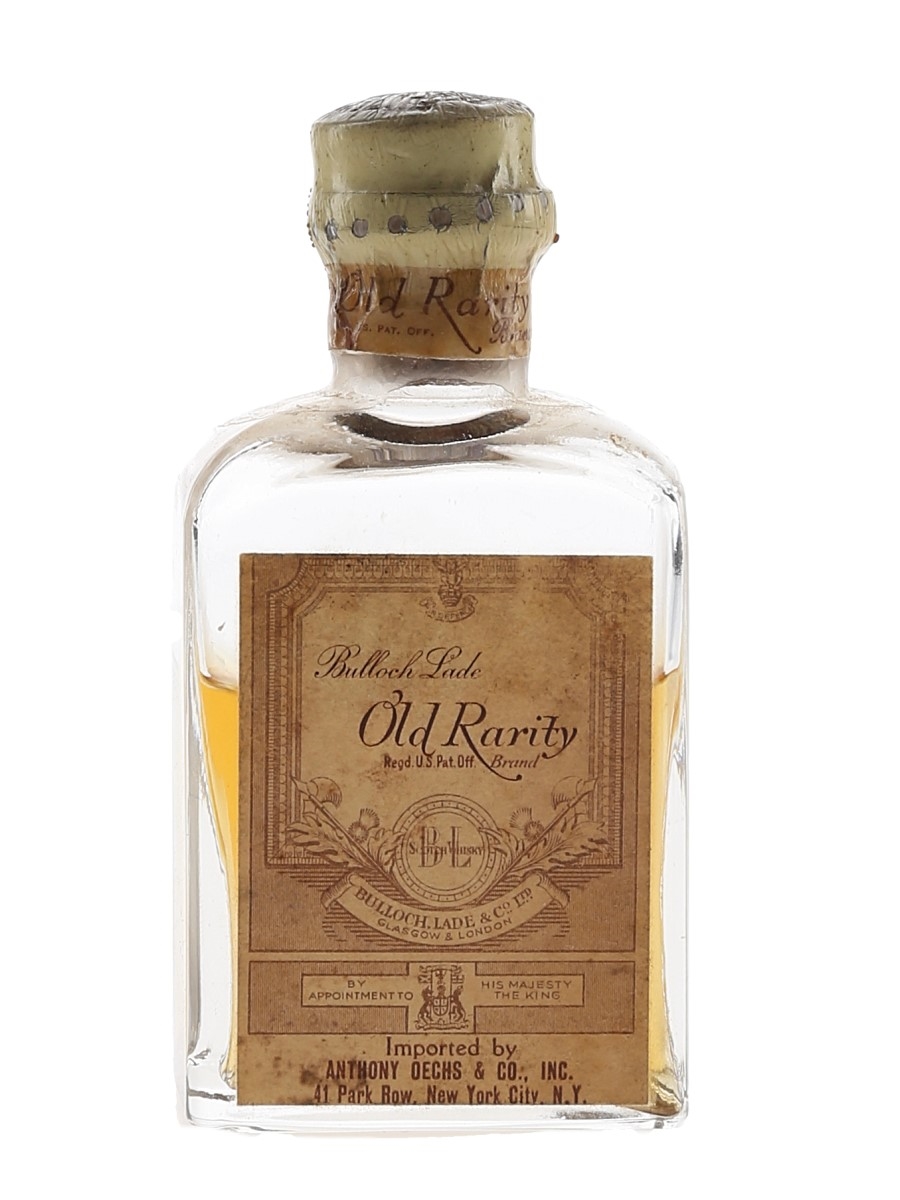 Bulloch Lade Old Rarity Bottled 1940s - Anthony Oechs Miniature