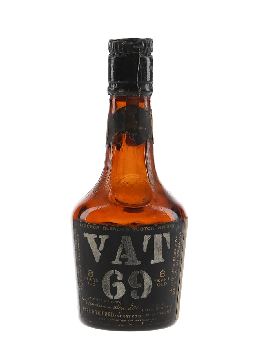 Vat 69 8 Year Old Bottled 1930s-1940s - Park & Tilford 4.7cl / 43%