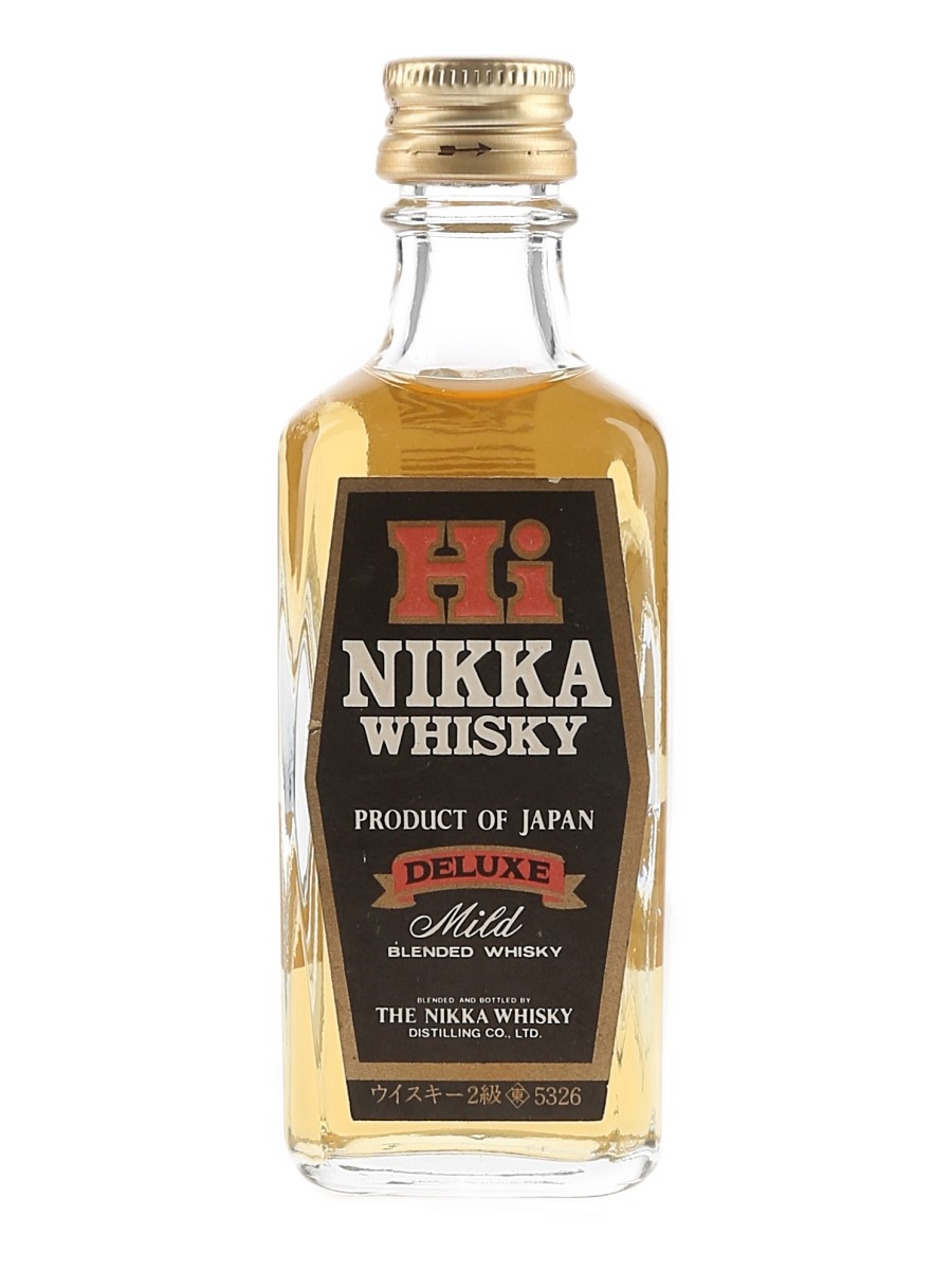 Nikka Hi Black Label Bottled 1980s - Deluxe Mild Blended Whisky 5cl / 39%