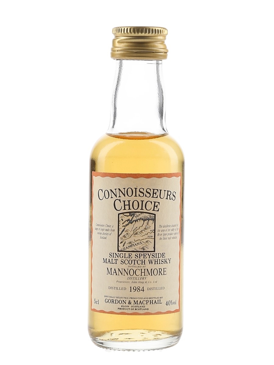 Mannochmore 1984 Connoisseurs Choice Bottled 1990s - Gordon & MacPhail 5cl / 40%